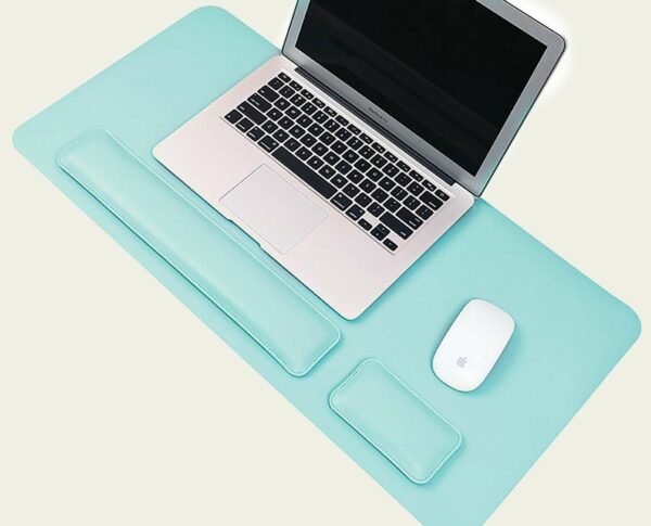 2-in-1 Dual Color Desk Pad & Wrist Rest