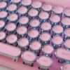 Classic Typewriter Bluetooth Keyboard with Stand Pink 5 | The PNK Stuff