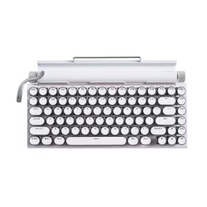 Classic Typewriter Bluetooth Keyboard with Stand White 1 | The PNK Stuff