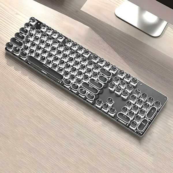 Retro Typewriter Bluetooth Keyboard 2 - Black