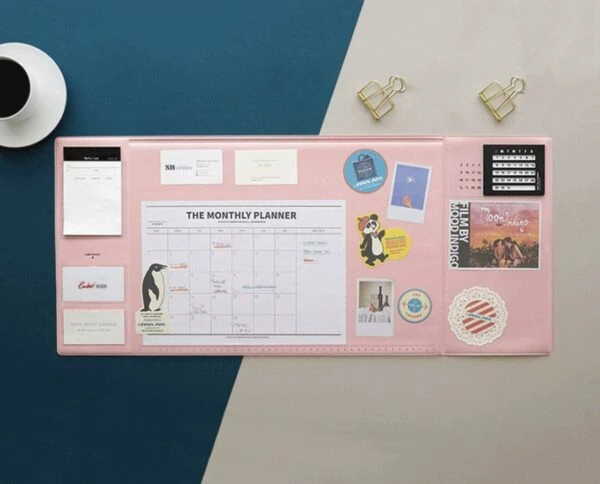 Multi-Functional Desk Pad with Calendar and Planner - The PNK Stuff